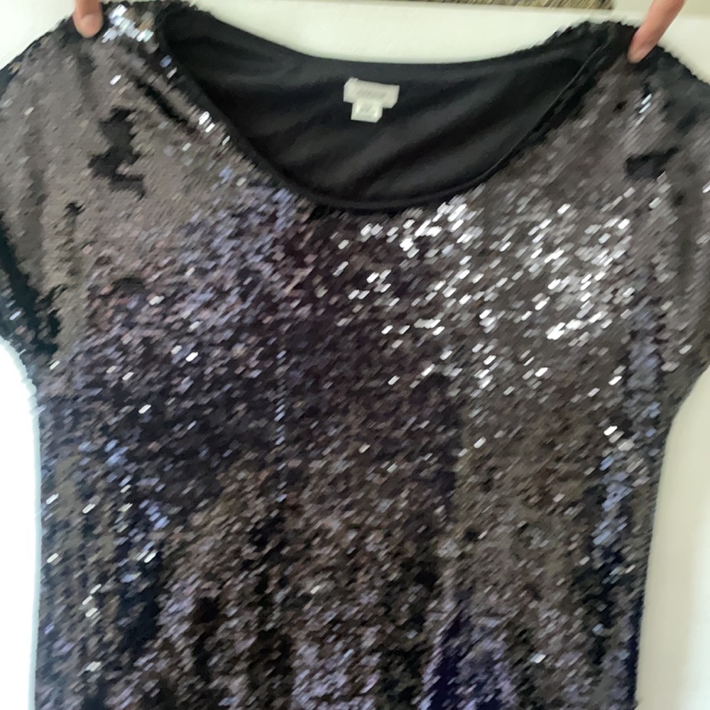 Black Sequined Dress - Picture 3 of 5